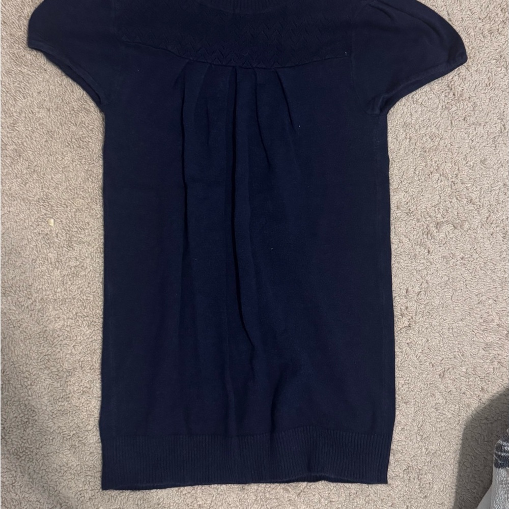 Charlotte Russe Navy Short Sleeve Top